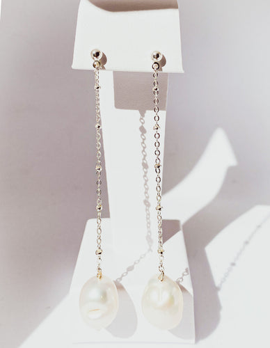 Wishing Star Jewellery earrings sterling silver baroque pearls