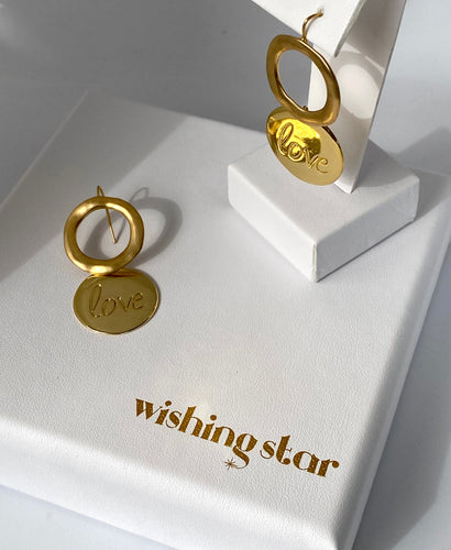 Gold Plate Silver Love jewellery Wishing Star